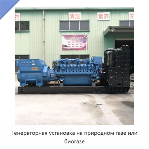 Генераторная установка на природном газе или биогазе