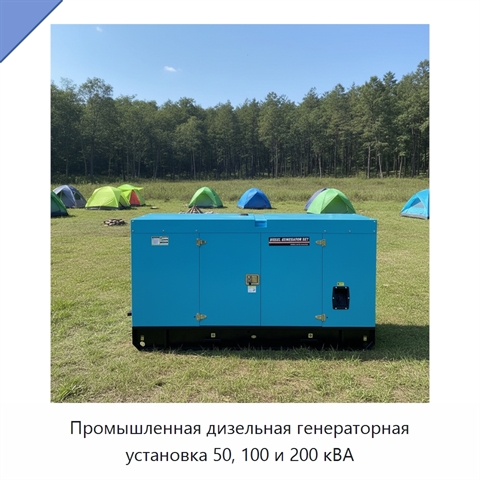 Промышленная дизельная генераторная установка 50, 100 и 200 кВА
