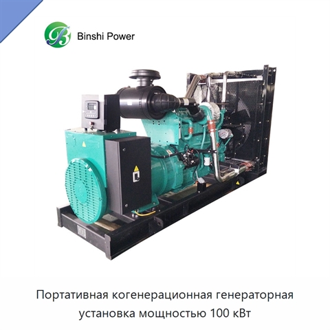 Портативная когенерационная генераторная установка мощностью 100 кВт