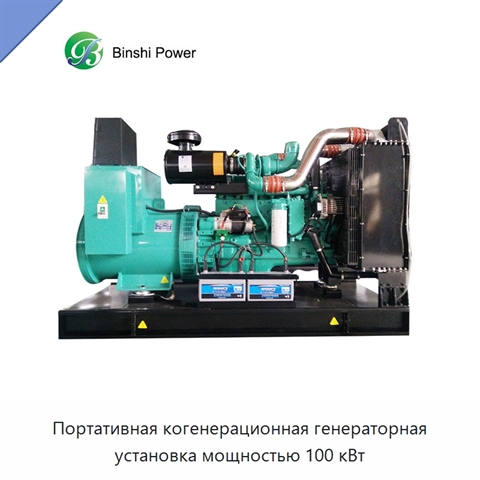 Портативная когенерационная генераторная установка мощностью 100 кВт