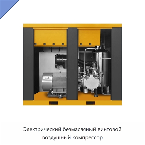 Электрический безмасляный винтовой воздушный компрессор