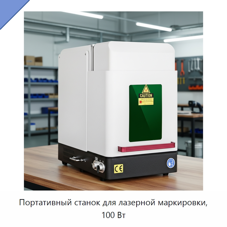 Портативный станок для лазерной маркировки, 100 Вт — Лазерные маркировочные станки