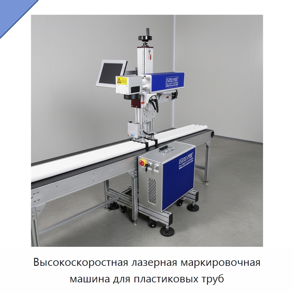 Высокоскоростная лазерная маркировочная машина для пластиковых труб — Лазерные маркировочные станки