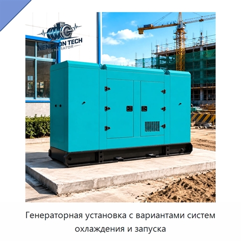 Генераторная установка с вариантами систем охлаждения и запуска