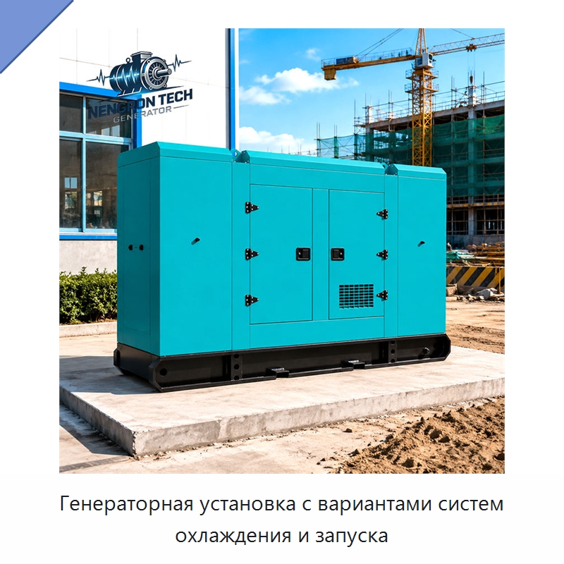 Генераторная установка с вариантами систем охлаждения и запуска — Дизельные генераторы