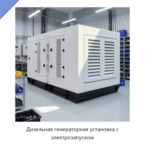 Дизельная генераторная установка с электрозапуском