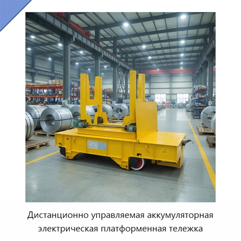 Дистанционно управляемая аккумуляторная электрическая платформенная тележка