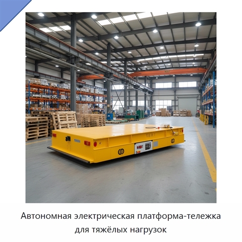 Автономная электрическая платформа-тележка для тяжёлых нагрузок