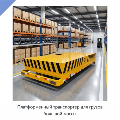 Платформенный транспортер для грузов большой массы