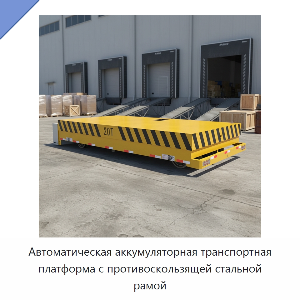 Автоматическая аккумуляторная транспортная платформа с противоскользящей стальной рамой — Специальное подъемно-транспортное оборудование