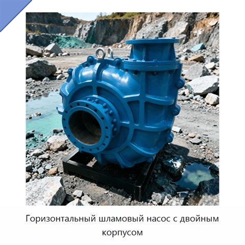 Горизонтальный шламовый насос с двойным корпусом