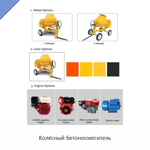 Колёсный бетоносмеситель