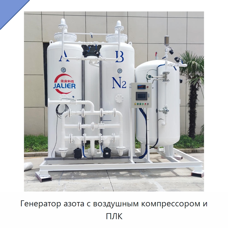 Генератор азота с воздушным компрессором и ПЛК — Газогенераторное оборудование