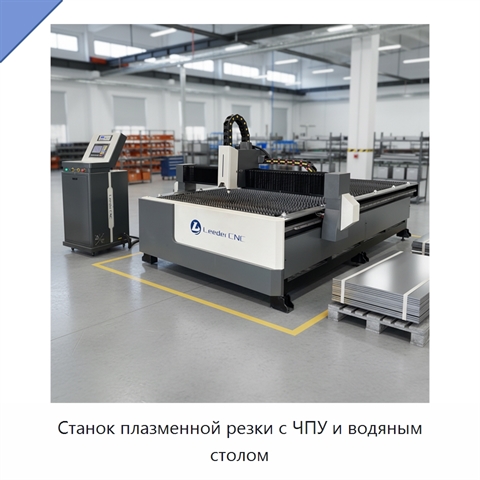 Станок плазменной резки с ЧПУ и водяным столом