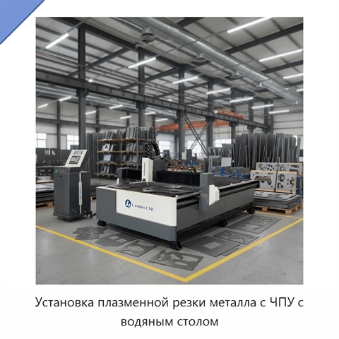 Установка плазменной резки металла с ЧПУ с водяным столом
