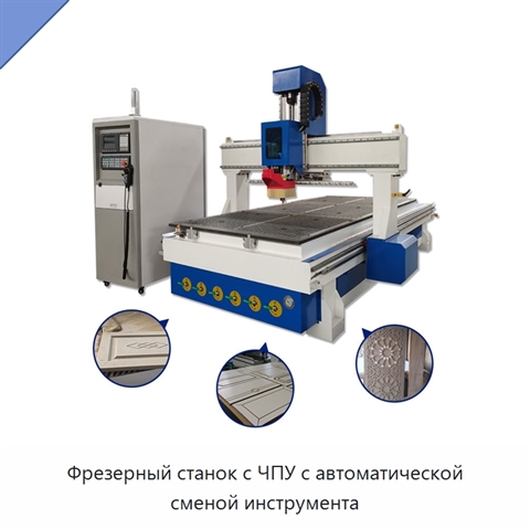Фрезерный станок с ЧПУ с автоматической сменой инструмента
