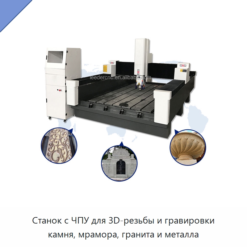 Станок с ЧПУ для 3D-резьбы и гравировки камня, мрамора, гранита и металла — Оборудование для обработки камня