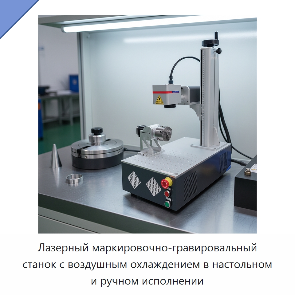 Лазерный маркировочно-гравировальный станок с воздушным охлаждением в настольном и ручном исполнении — Лазерные маркировочные станки