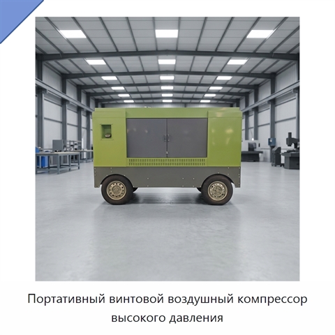Портативный винтовой воздушный компрессор высокого давления