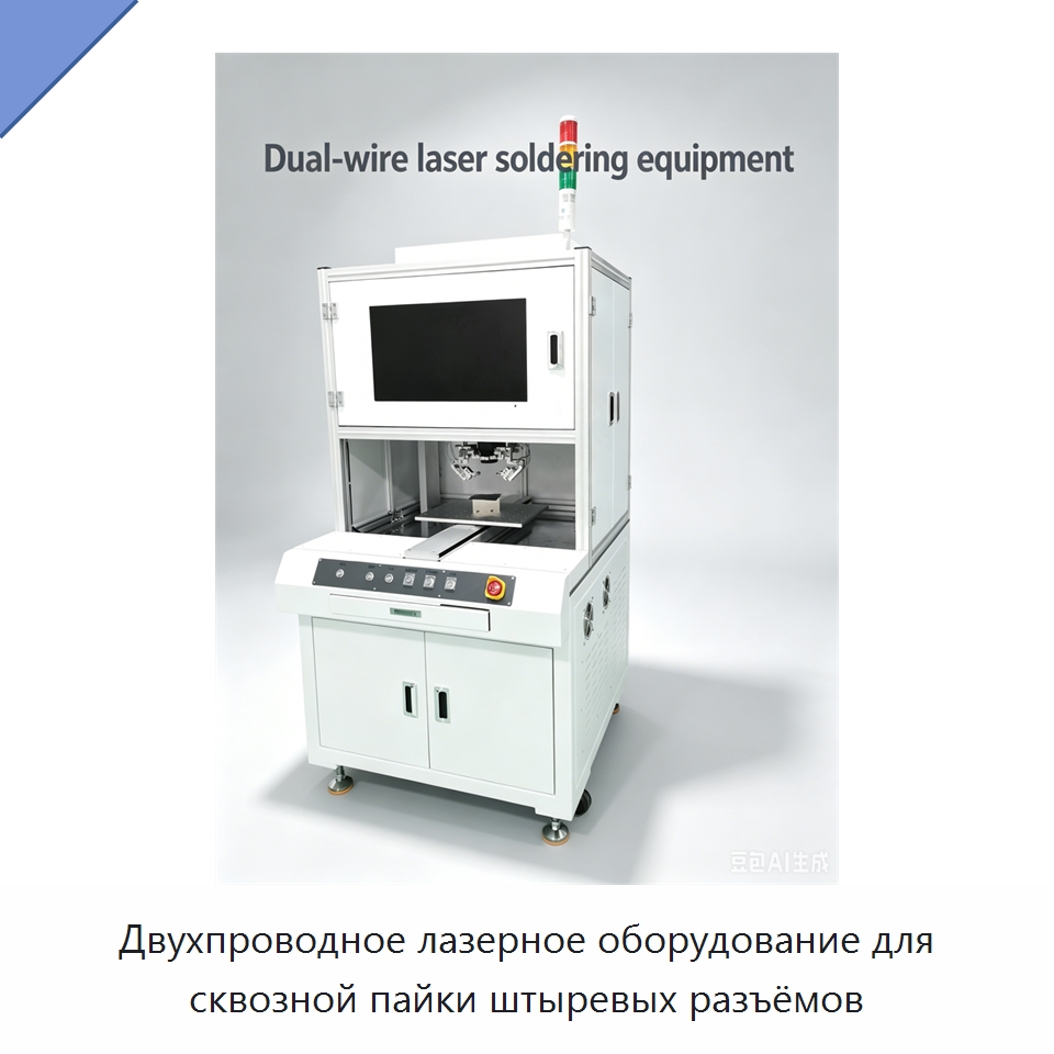 Двухпроводное лазерное оборудование для сквозной пайки штыревых разъёмов — Установки лазерной сварки