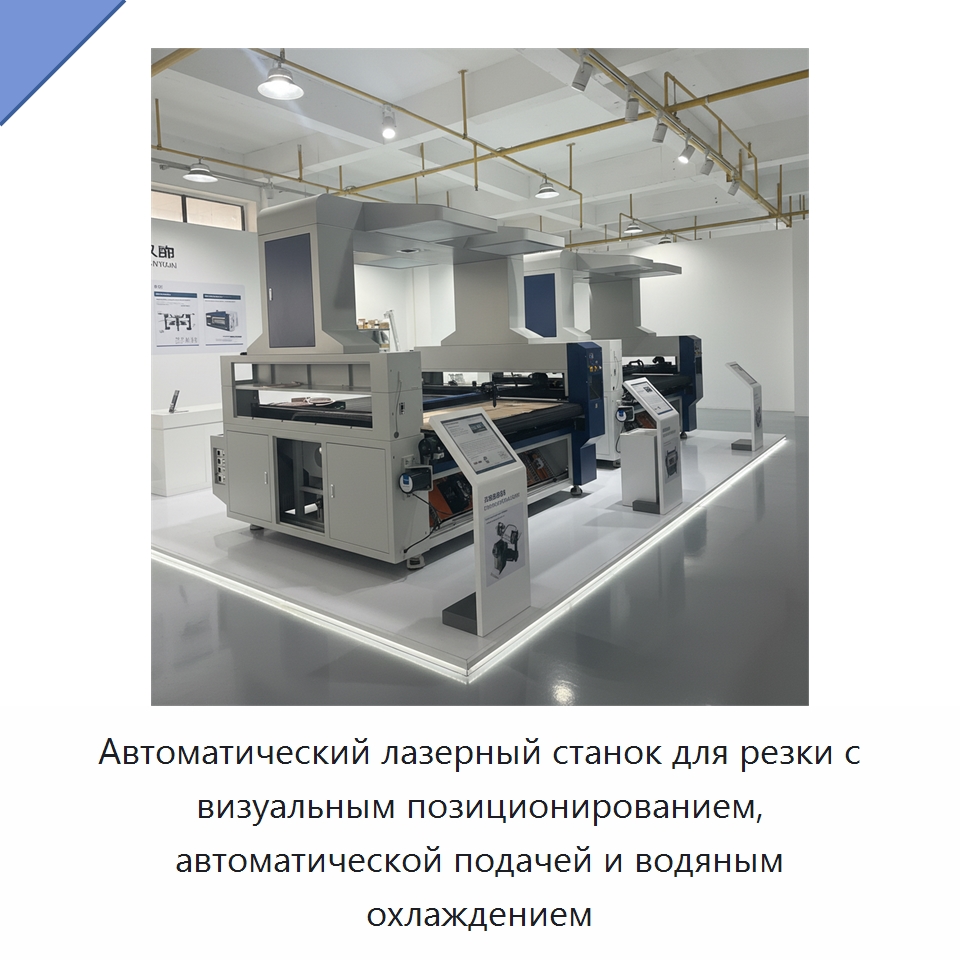 Автоматический лазерный станок для резки с визуальным позиционированием, автоматической подачей и водяным охлаждением — Станки лазерной резки