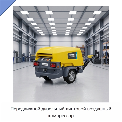 Передвижной дизельный винтовой воздушный компрессор