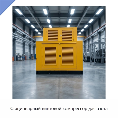 Стационарный винтовой компрессор для азота