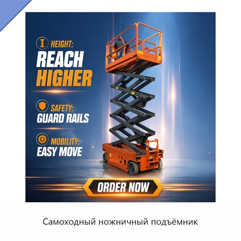 Самоходный ножничный подъёмник