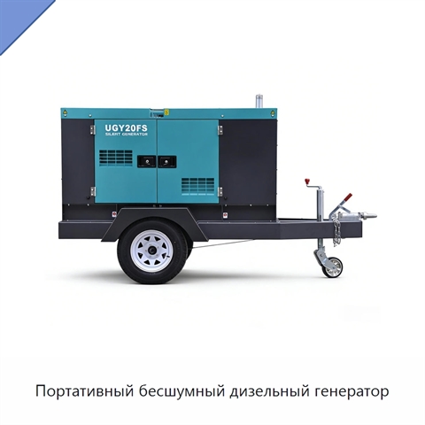 Портативный бесшумный дизельный генератор