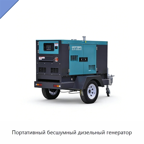 Портативный бесшумный дизельный генератор
