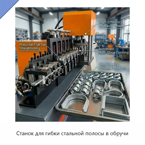 Станок для гибки стальной полосы в обручи