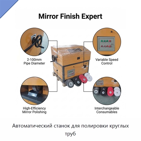 Автоматический станок для полировки круглых труб