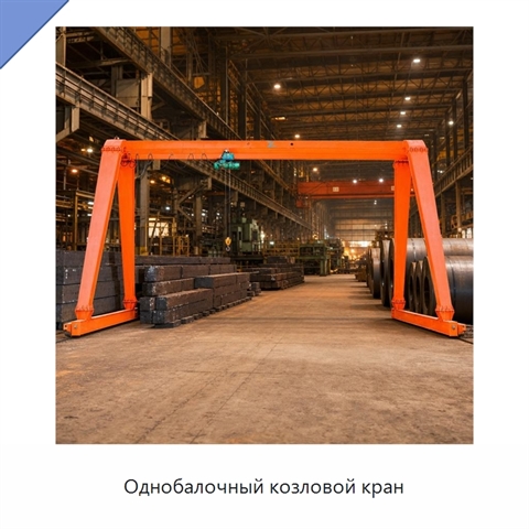Однобалочный козловой кран