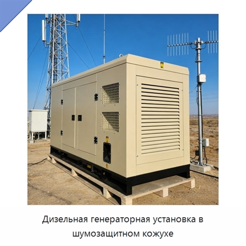 Дизельная генераторная установка в шумозащитном кожухе
