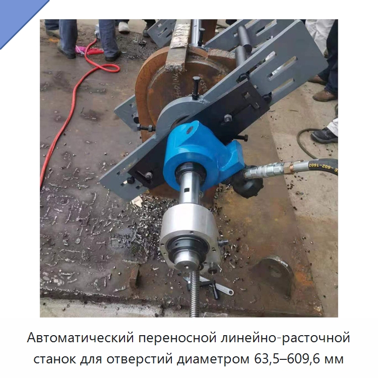 Автоматический переносной линейно-расточной станок для отверстий диаметром 63,5–609,6 мм — Расточные станки