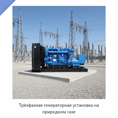 Трёхфазная генераторная установка на природном газе