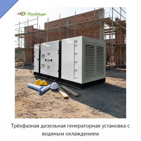 Трёхфазная дизельная генераторная установка с водяным охлаждением