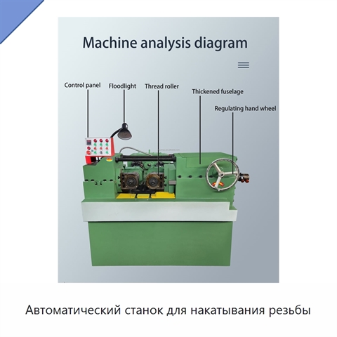 Автоматический станок для накатывания резьбы