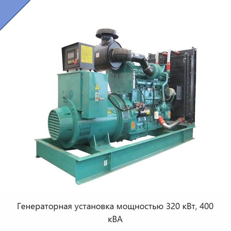 Генераторная установка мощностью 320 кВт, 400 кВА — Дизельные генераторы