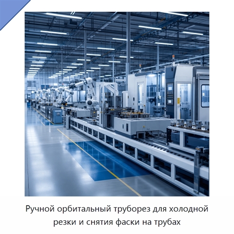 Ручной орбитальный труборез для холодной резки и снятия фаски на трубах