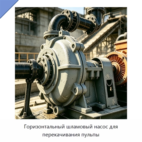 Горизонтальный шламовый насос для перекачивания пульпы