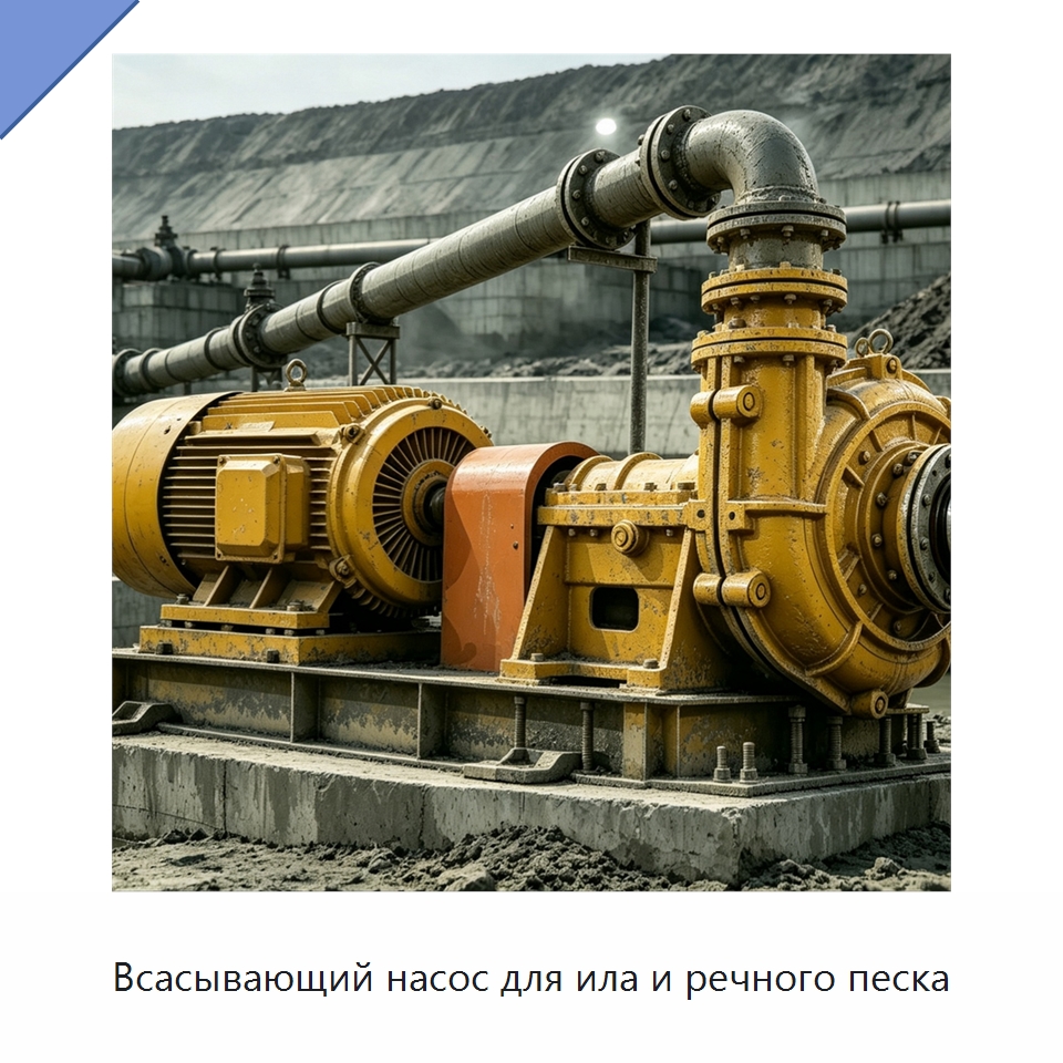 Всасывающий насос для ила и речного песка — Насосы
