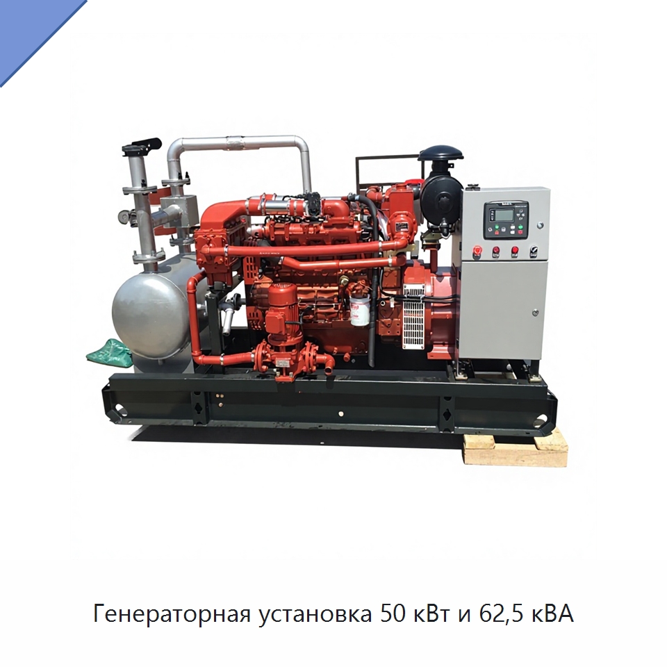 Генераторная установка 50 кВт и 62,5 кВА — Газотурбинные генераторы