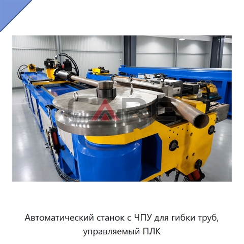 Автоматический станок с ЧПУ для гибки труб, управляемый ПЛК