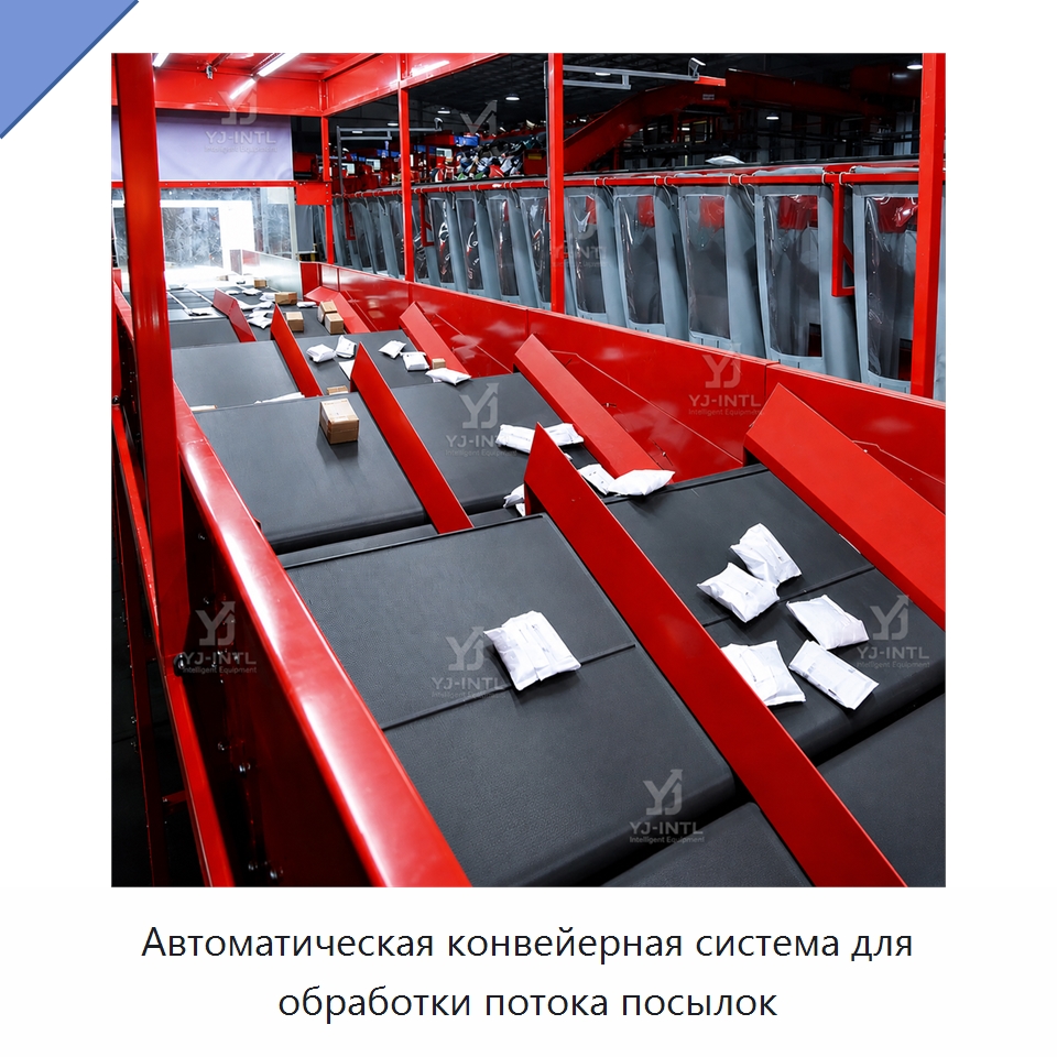Автоматическая конвейерная система для обработки потока посылок — Сортировочный конвейер
