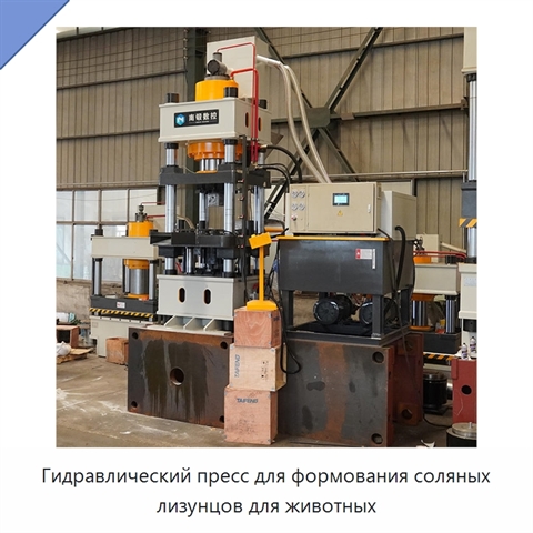 Гидравлический пресс для формования соляных лизунцов для животных