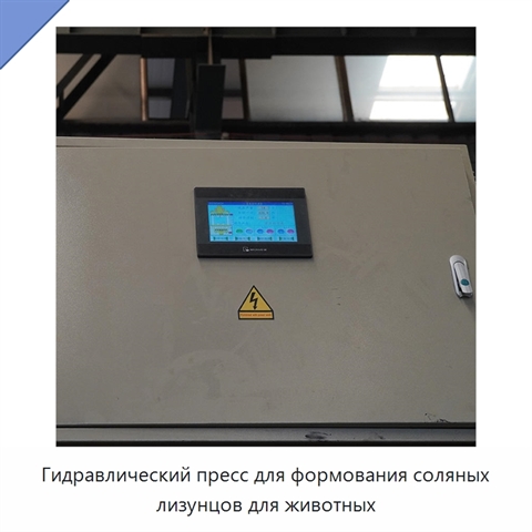 Гидравлический пресс для формования соляных лизунцов для животных