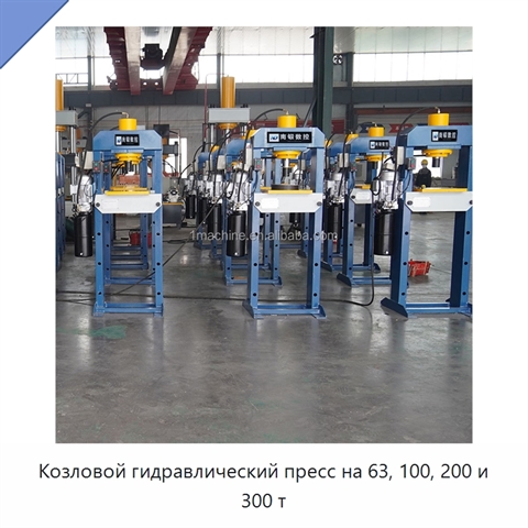Козловой гидравлический пресс на 63, 100, 200 и 300 т
