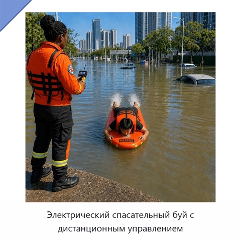 Электрический спасательный буй с дистанционным управлением