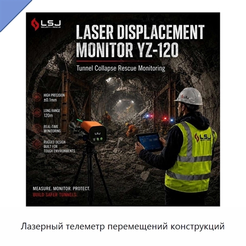 Лазерный телеметр перемещений конструкций